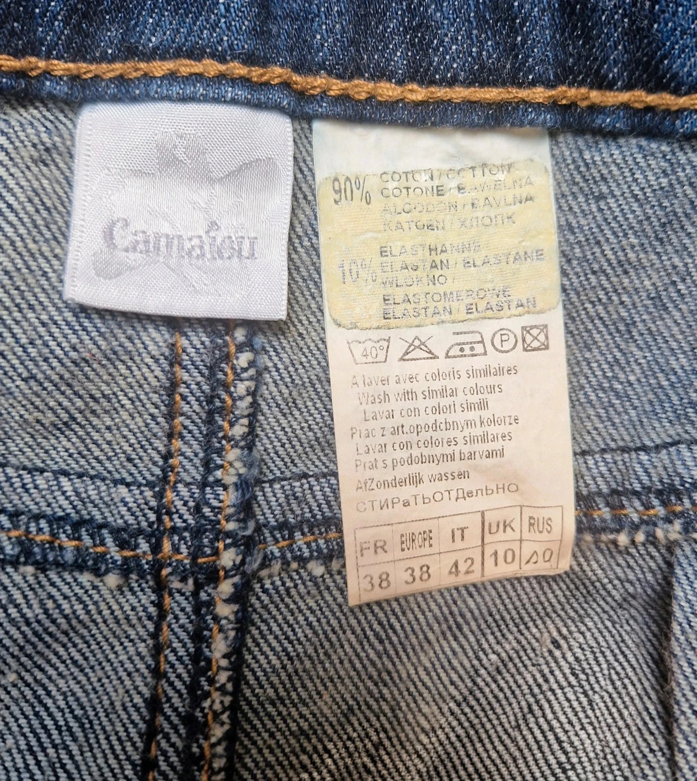 Falda de mezclilla Camaïeu Talla 38 – photo 3